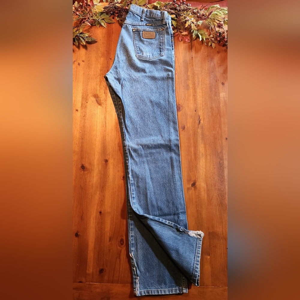 Men's Wrangler Classic Blue Denim Jeans sz 34×38